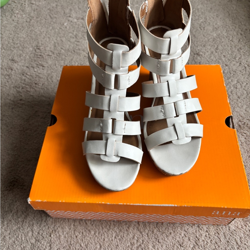Aldo Cream Strappy Sandals